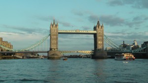 Tower Bridge on the Thames River